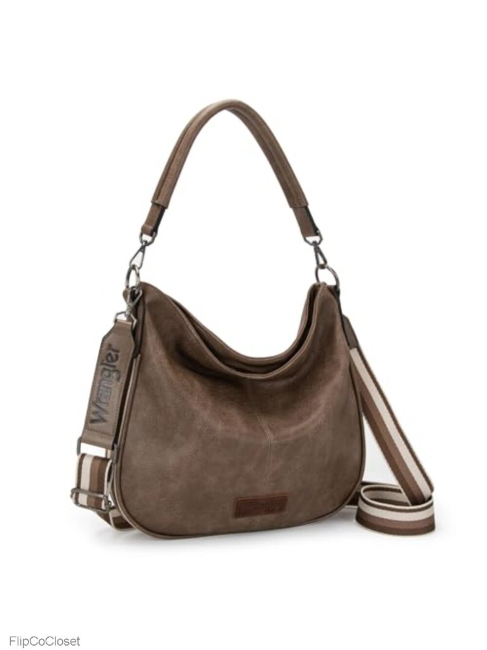 Vegan Leather Hobo Crossbody Shoulder Bag